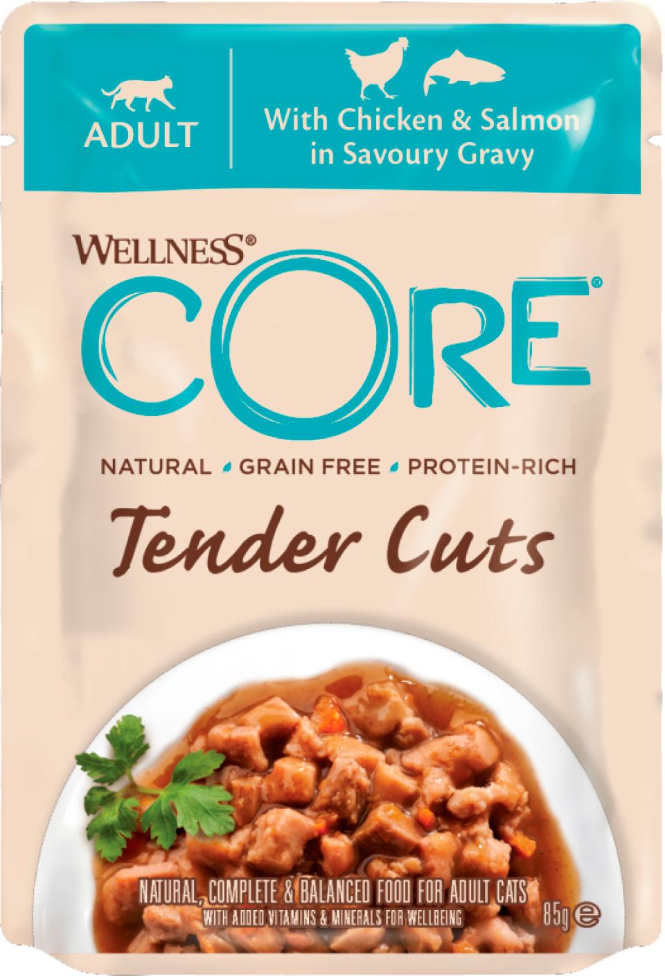 CORE Tender Cuts w/Chicken and Salmon in Gravy