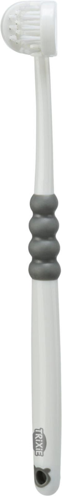 Trixie 3-hovedet tandbørste, hund/kat