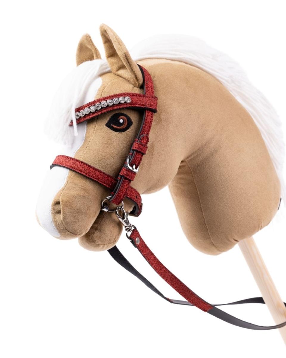 My Hobby Horse Bridle, red glitter