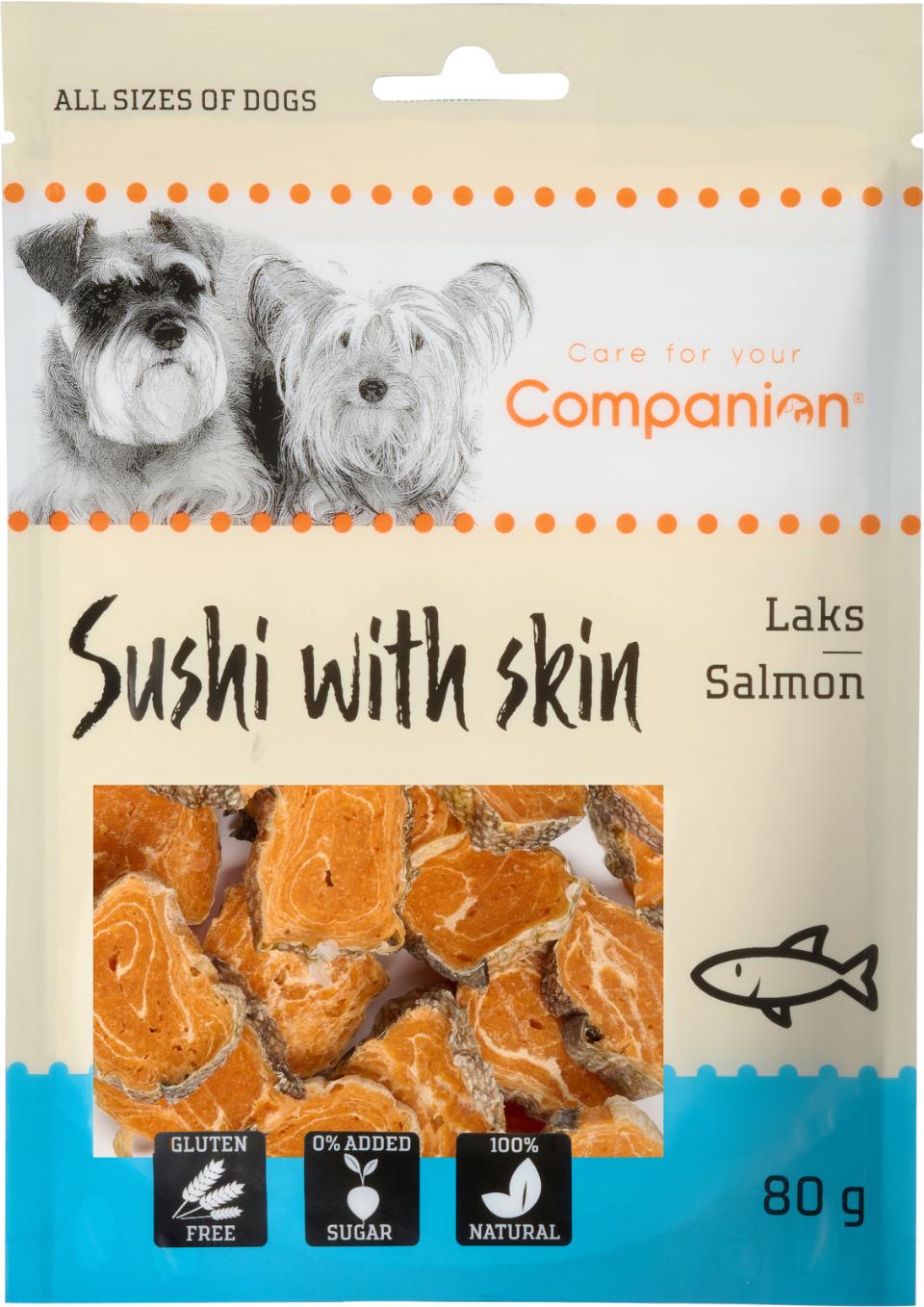 Companion Sushi with skin (laks)