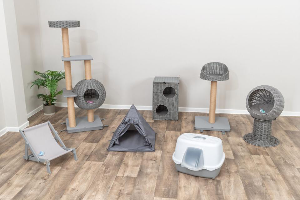 Trixie Amalia kattehule, polyrattan, rund