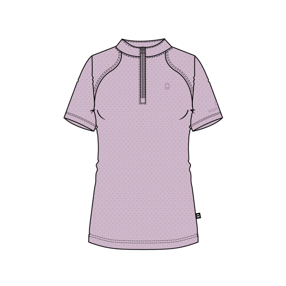 Equipage Hasty Half-zip Reitbluse mit kurzen Ärmeln