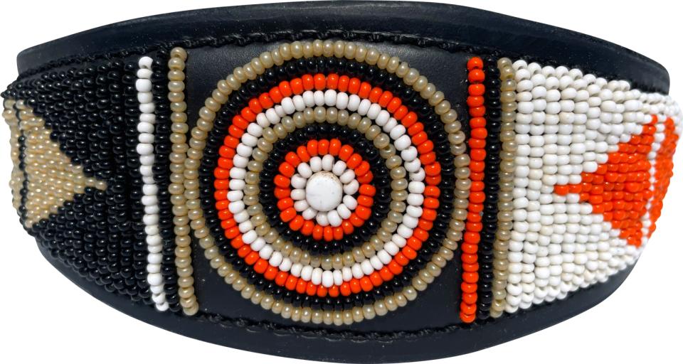 Kampuni håndlavet hundehalsbånd Lucher Swahili antique