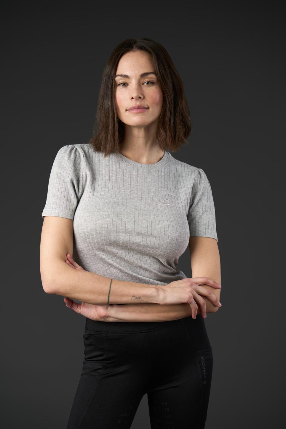 Equipage Alexa kurzärmeliges Glanz-T-Shirt