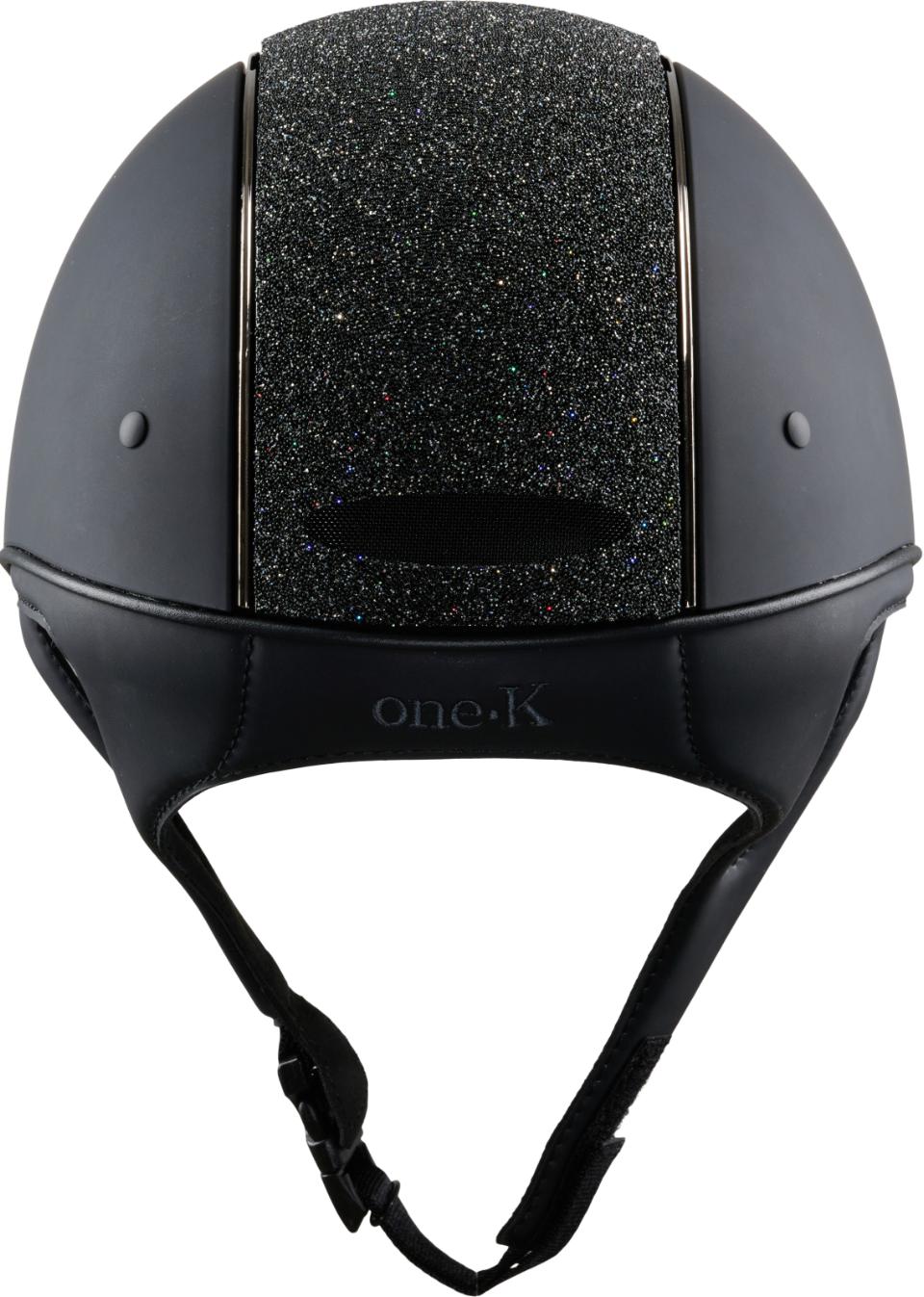One K Defender-ridhjälm - Glitter på ovansidan och framsidan