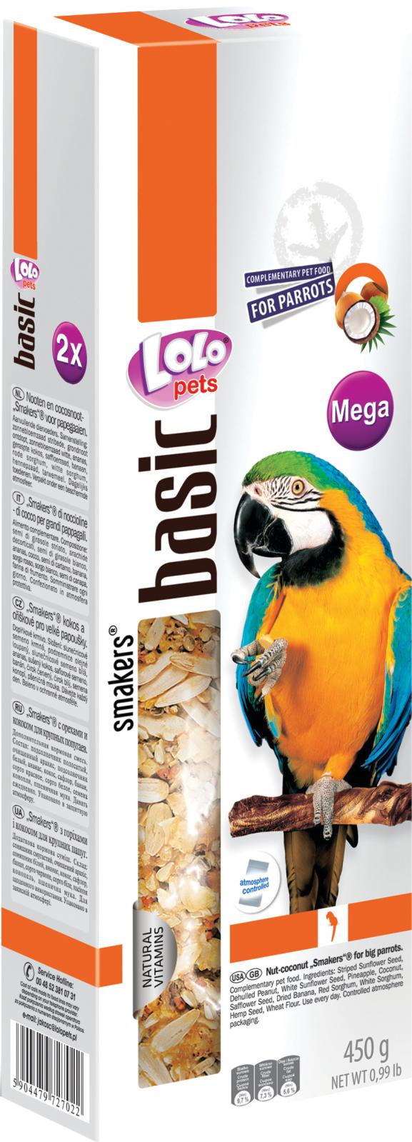 Lolo Pets Frøstænger papegøje m. nød/kokos