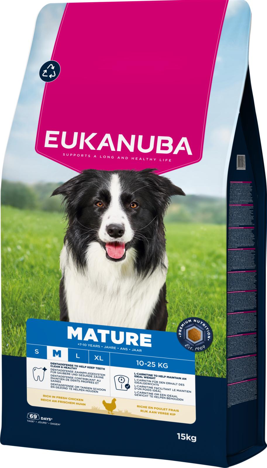 EUKANUBA Mature Medium Breed kylling