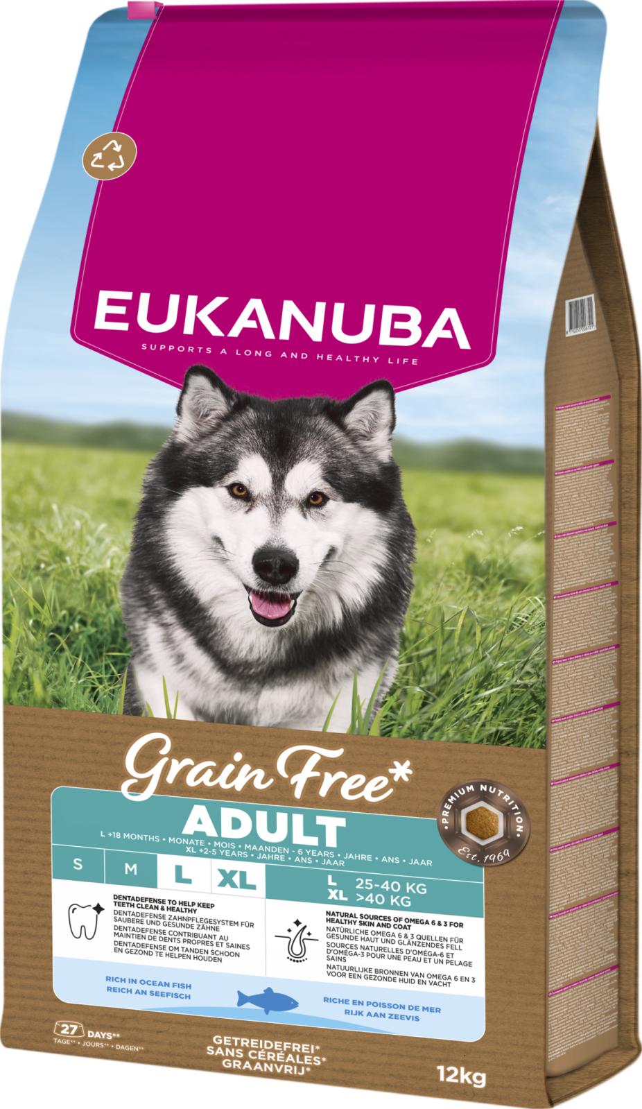 EUKANUBA Adult Large Breed Grainfree Havsfisk