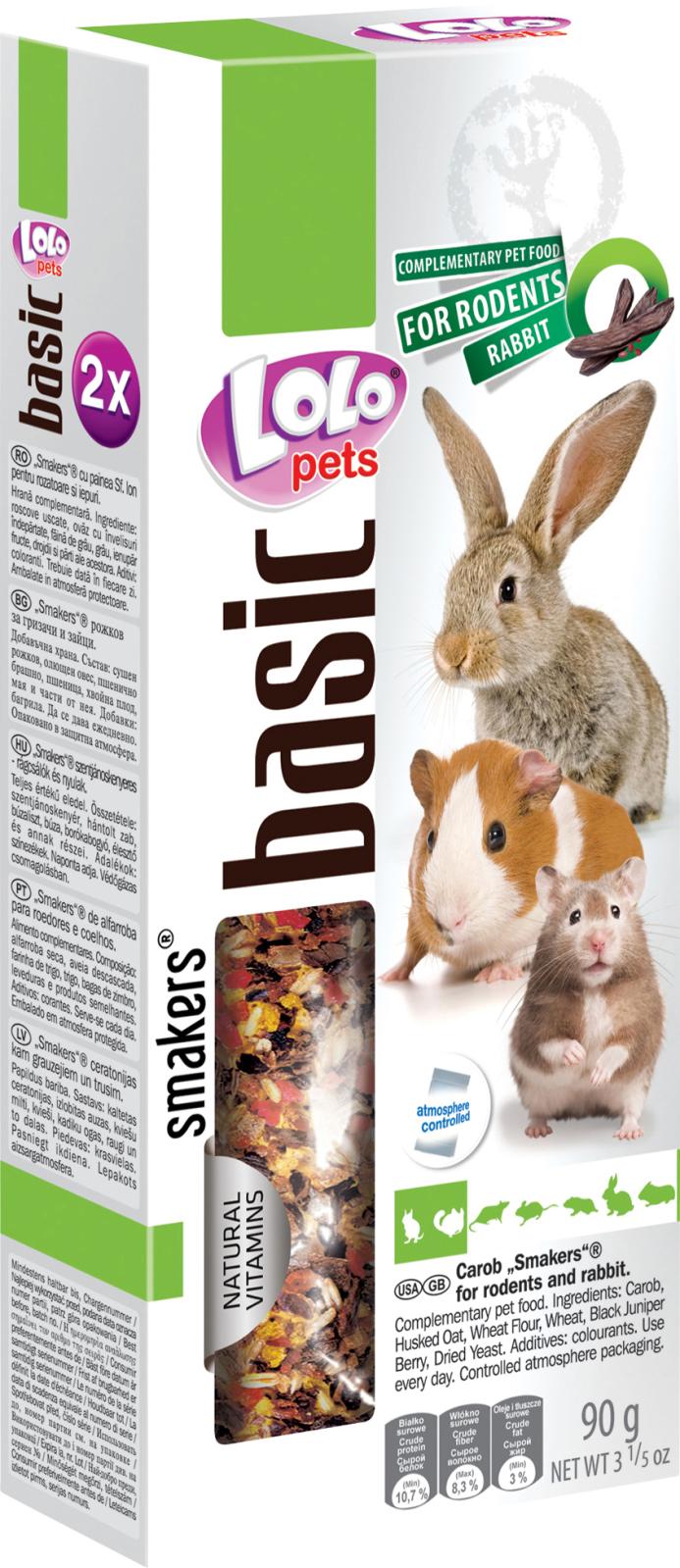 Lolo Pets Carob Smakers t. hamster & Kanin