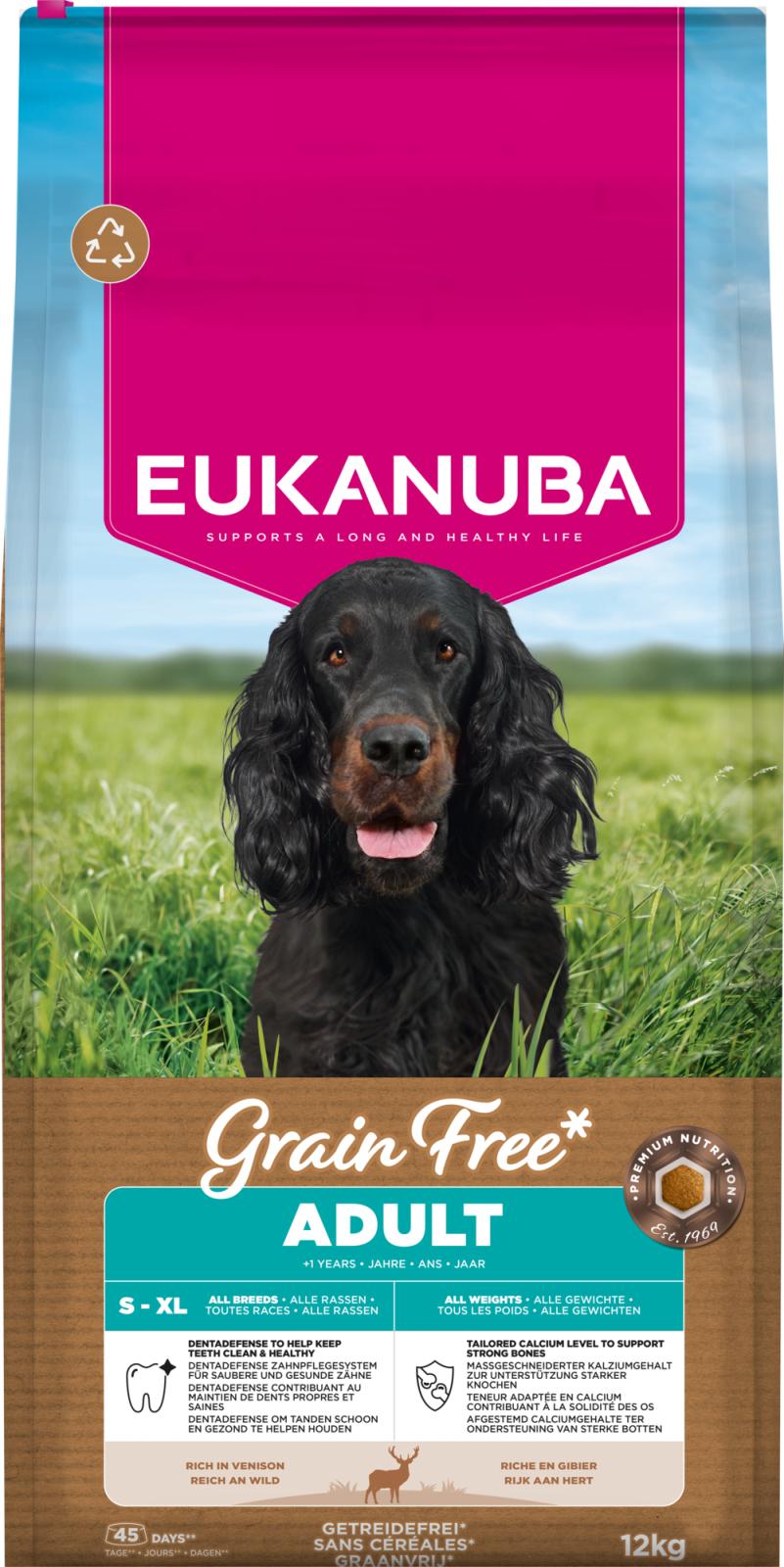 EUKANUBA Adult All Breed Grainfree hjortekød