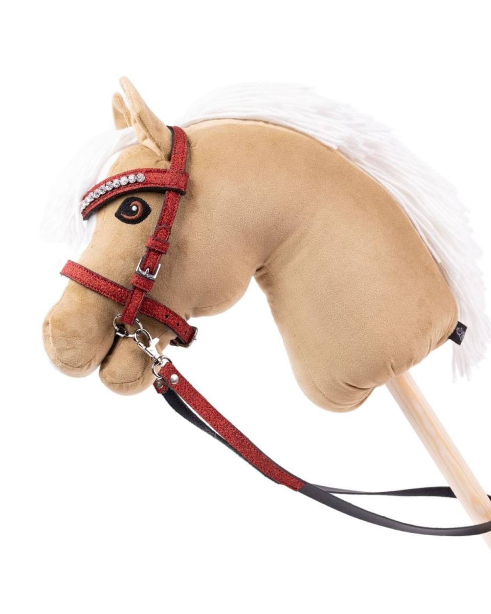 My Hobby Horse Bridle, red glitter
