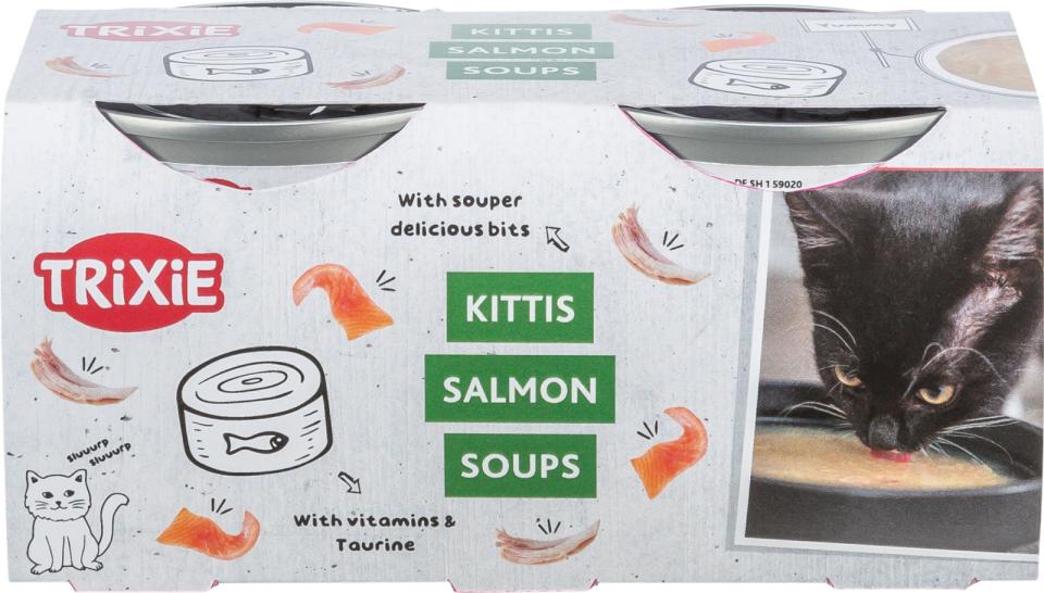 Trixie suppe med kylling og laks