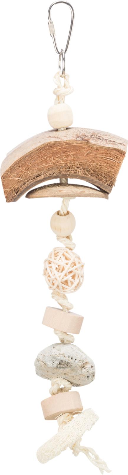 Natural toy, coconut/rattan/lava rock