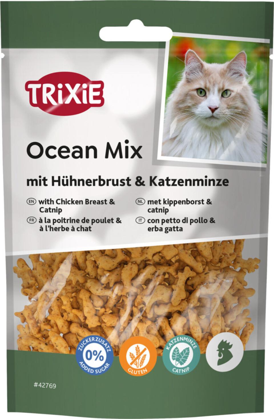 Trixie Ocean Mix med kyllingebryst og katteurt