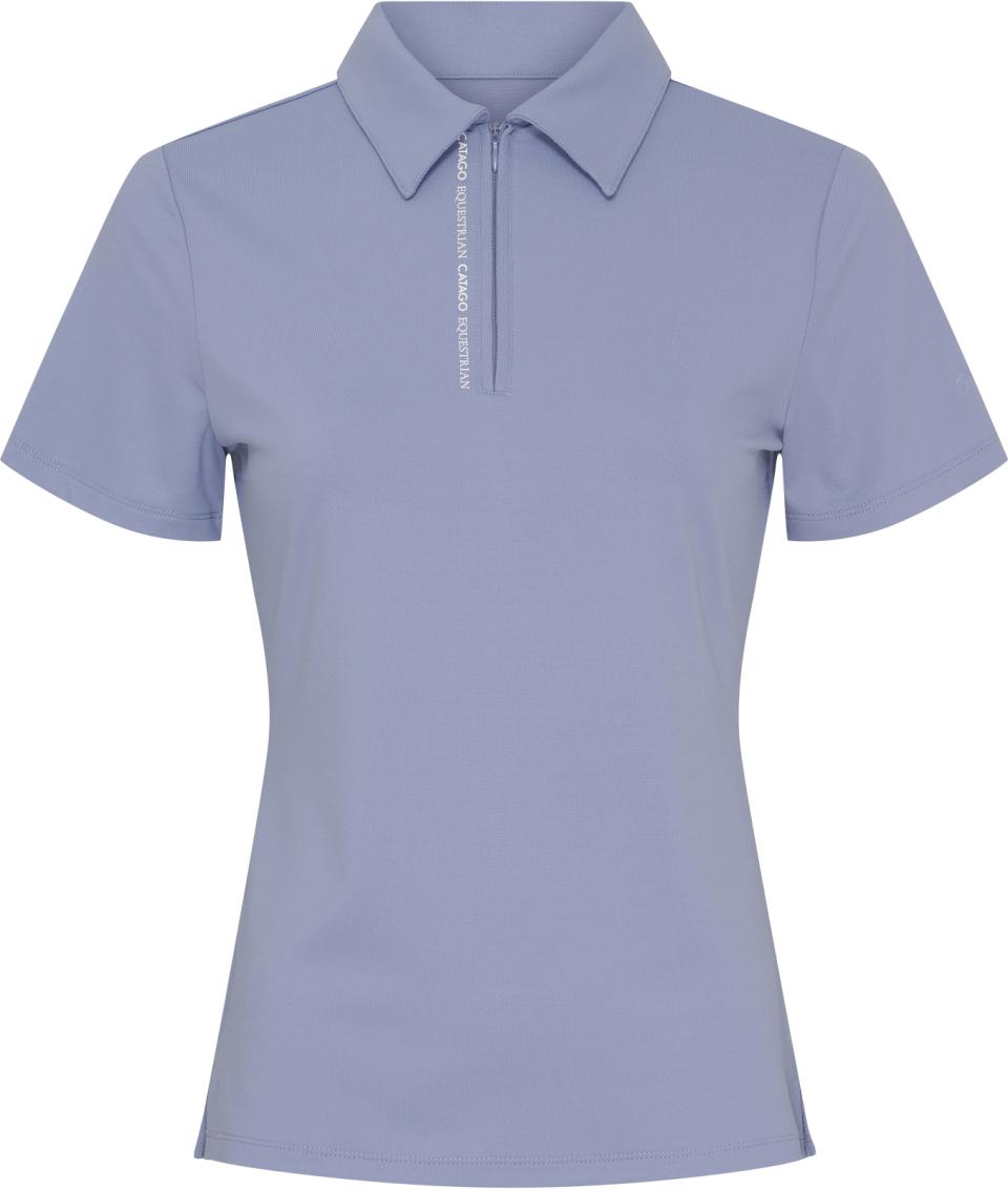 Catago Nash zip polo kortermet ridebluse