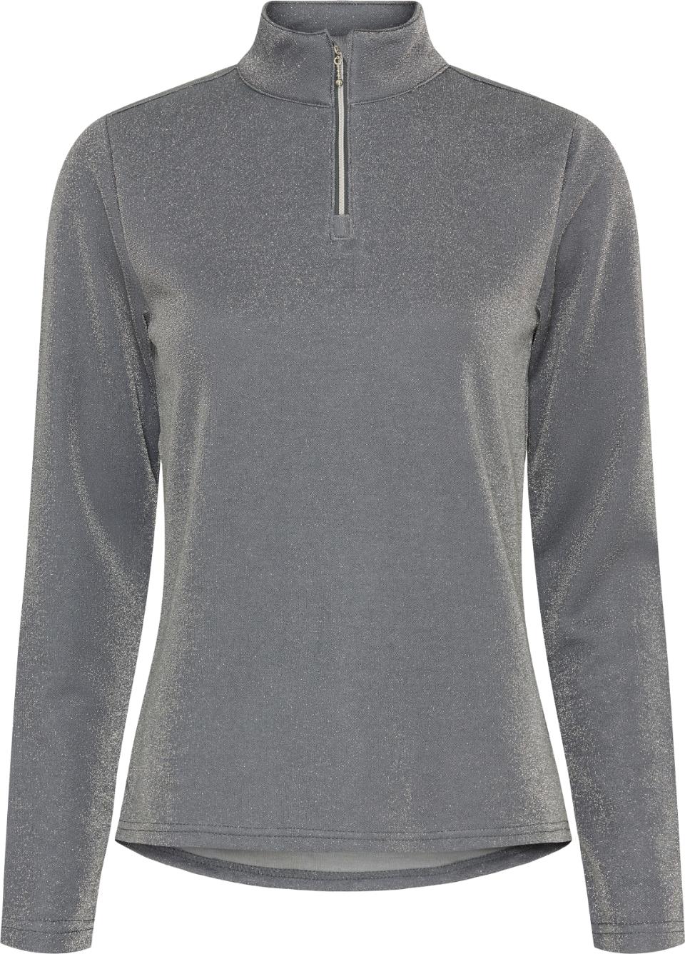 Equipage Shimmer half-zip langærmet ridebluse