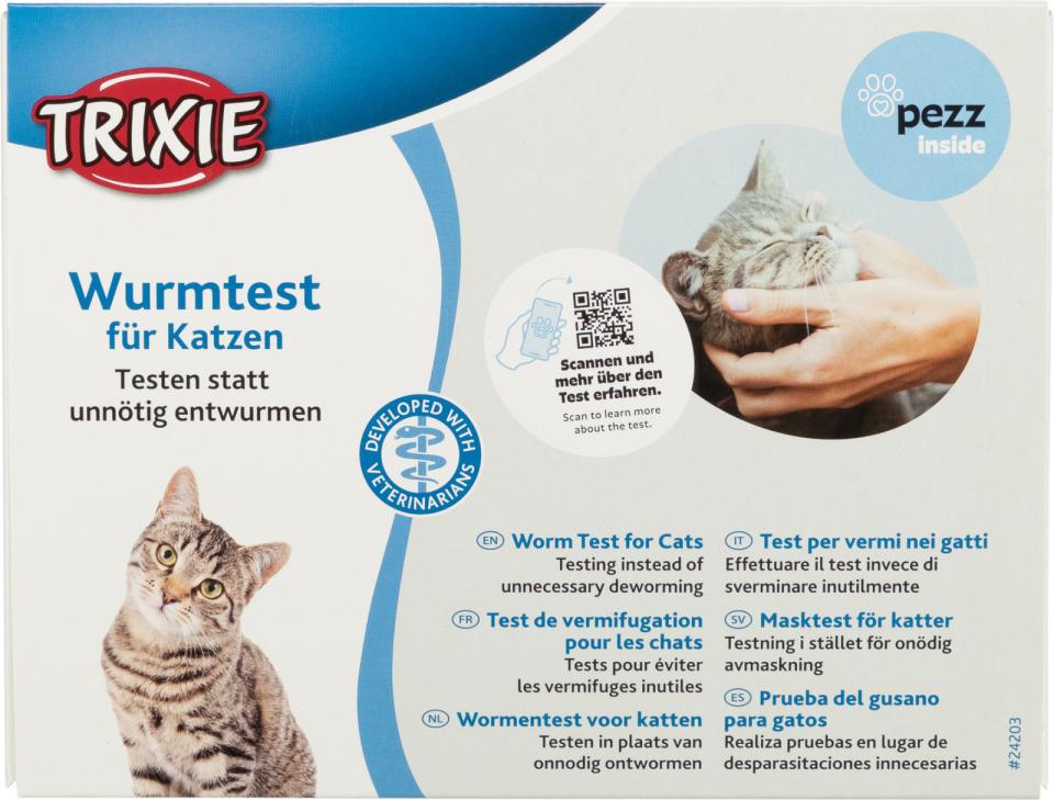 Worm test for cats