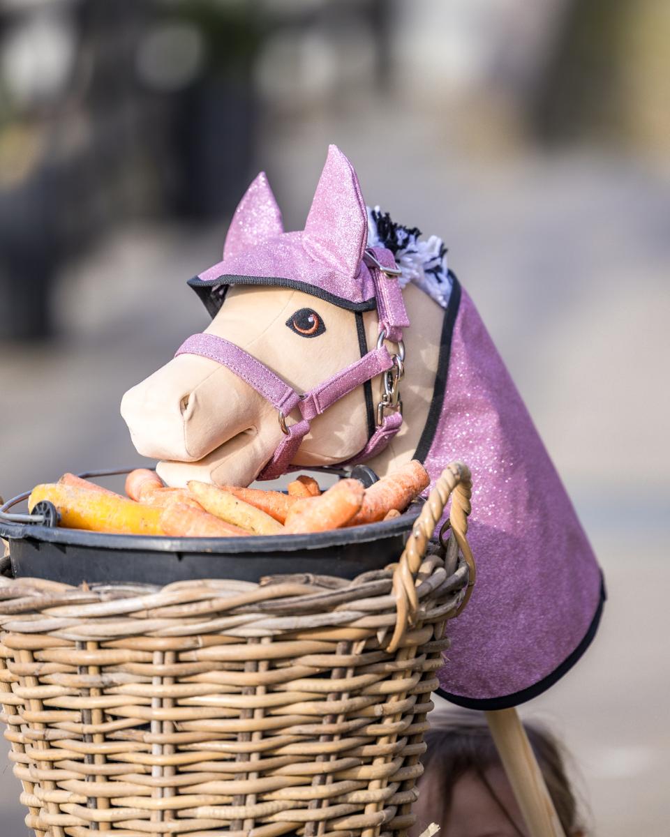 My Hobby Horse Blanket & Ear Bonnet, pink glitter