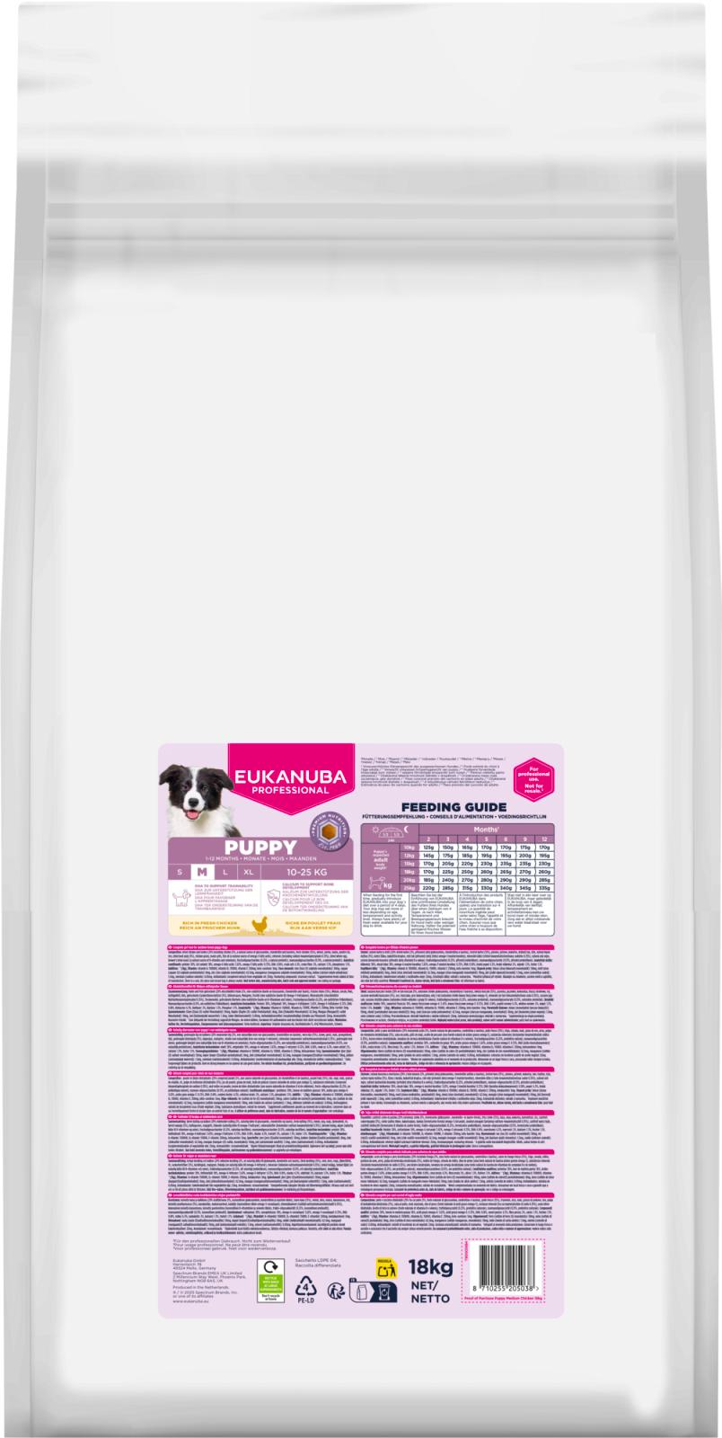 EUKANUBA PRO Puppy Medium Breed kylling