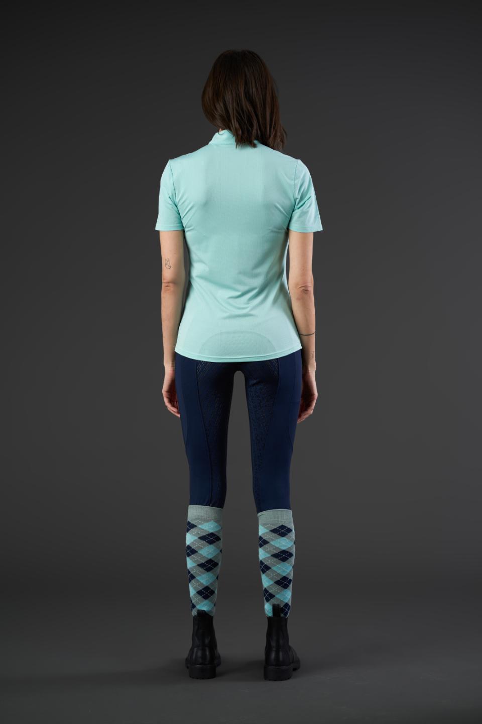 Equipage Hasty kurzärmelige Reitbluse mit Half-Zip