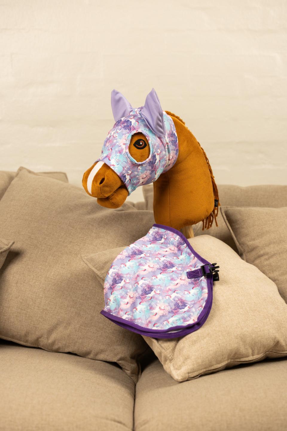 My Hobby Pferderennsport Maske mit Einhorndruck