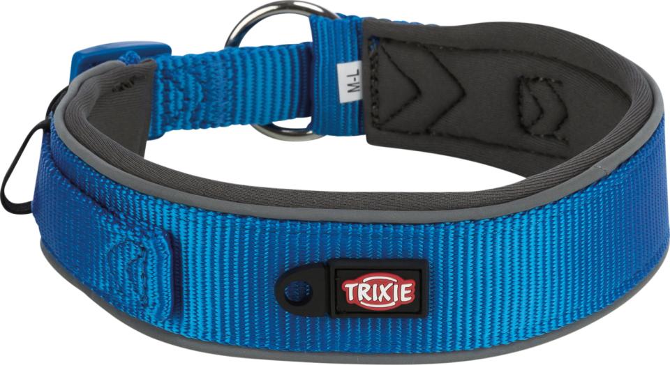 Premium halsbånd med neopren polstring, ekstra bred