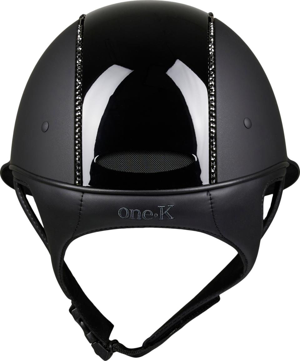 One K Avancé ridehjelm - blank topp, swarovski pipe