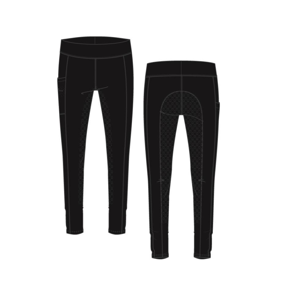 Equipage Sophia fullgrip vinter ridetights til børn