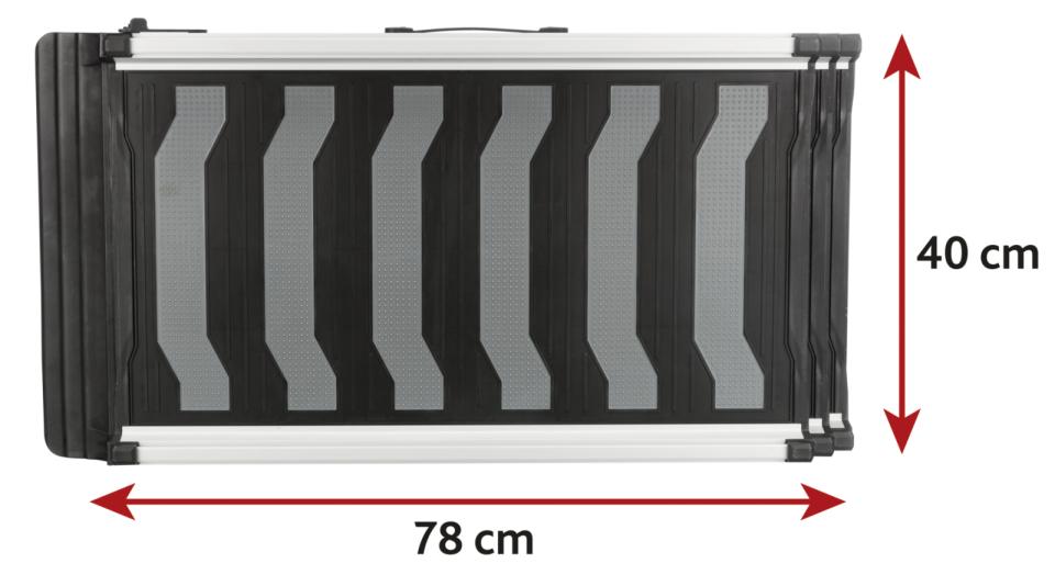 3-Step Telescope Ramp, aluminium/TPR