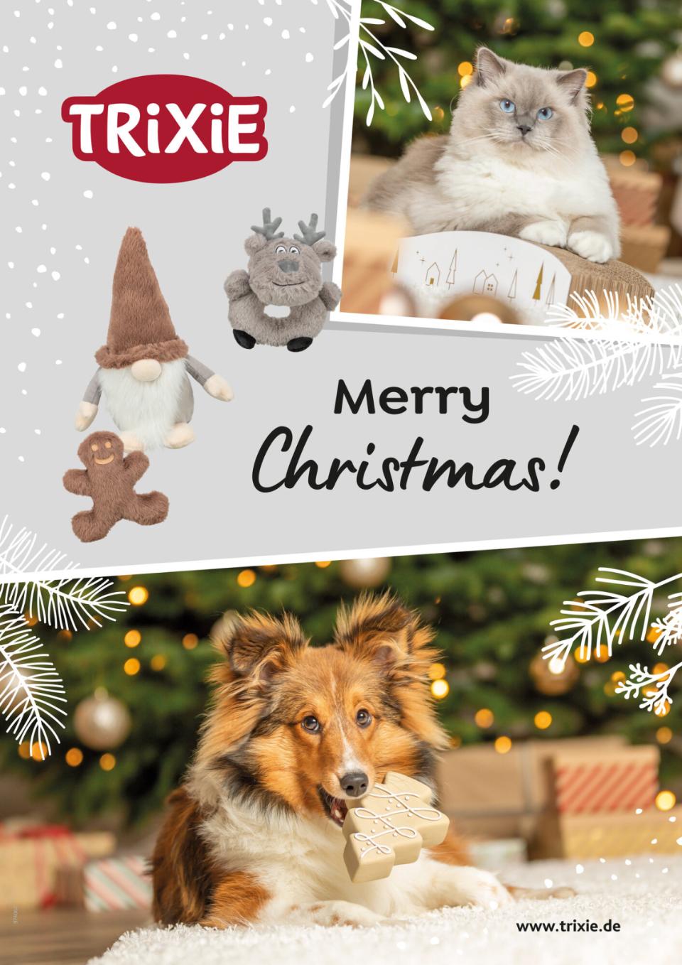 Trixie Merry Christmas poster A1