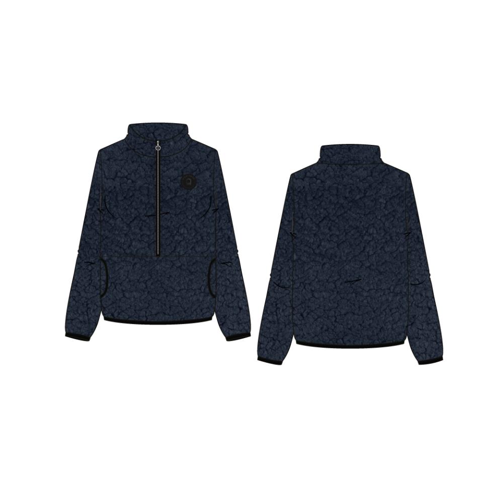 Equipage Veronika teddy med halv lynlås til børn