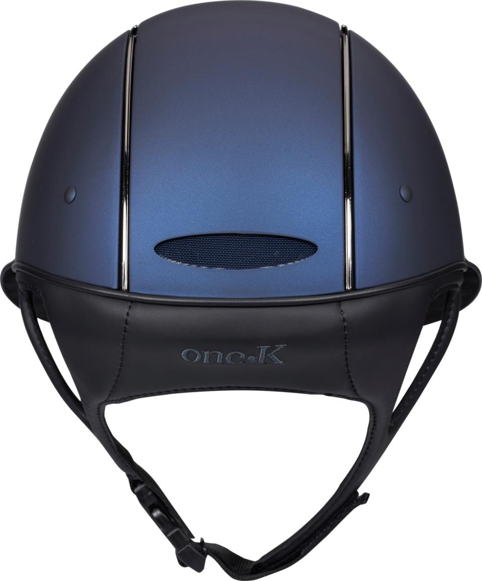 One K Avancé ridehjelm - matt topp, krom front/pipe