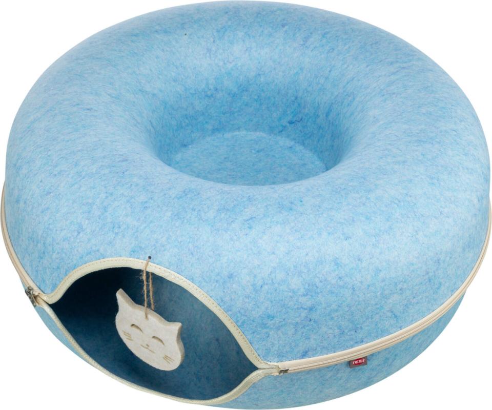 Trixie Play donut kattetunnel, filt