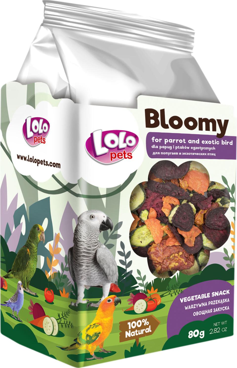 Bloomy Vegetable snack til papegøjer og eksotiske fugle