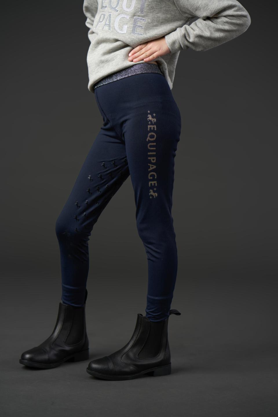 Equipage Maggie ridtights med fullt grepp för barn