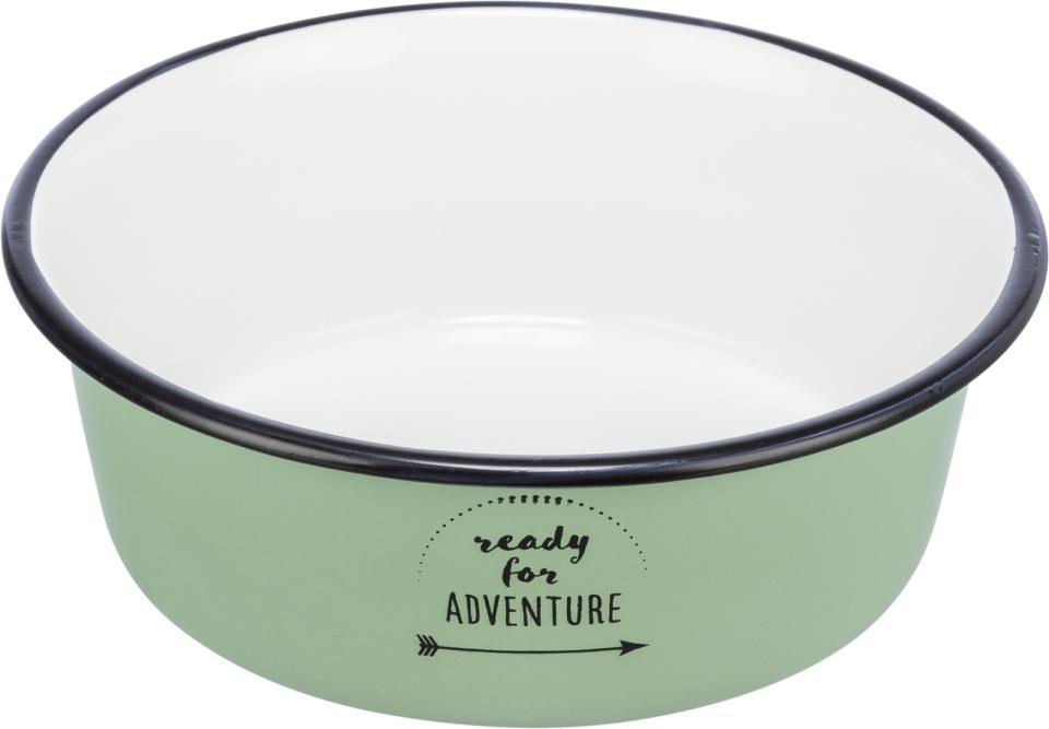 Trixie Skål, emalje/rustfrit stål