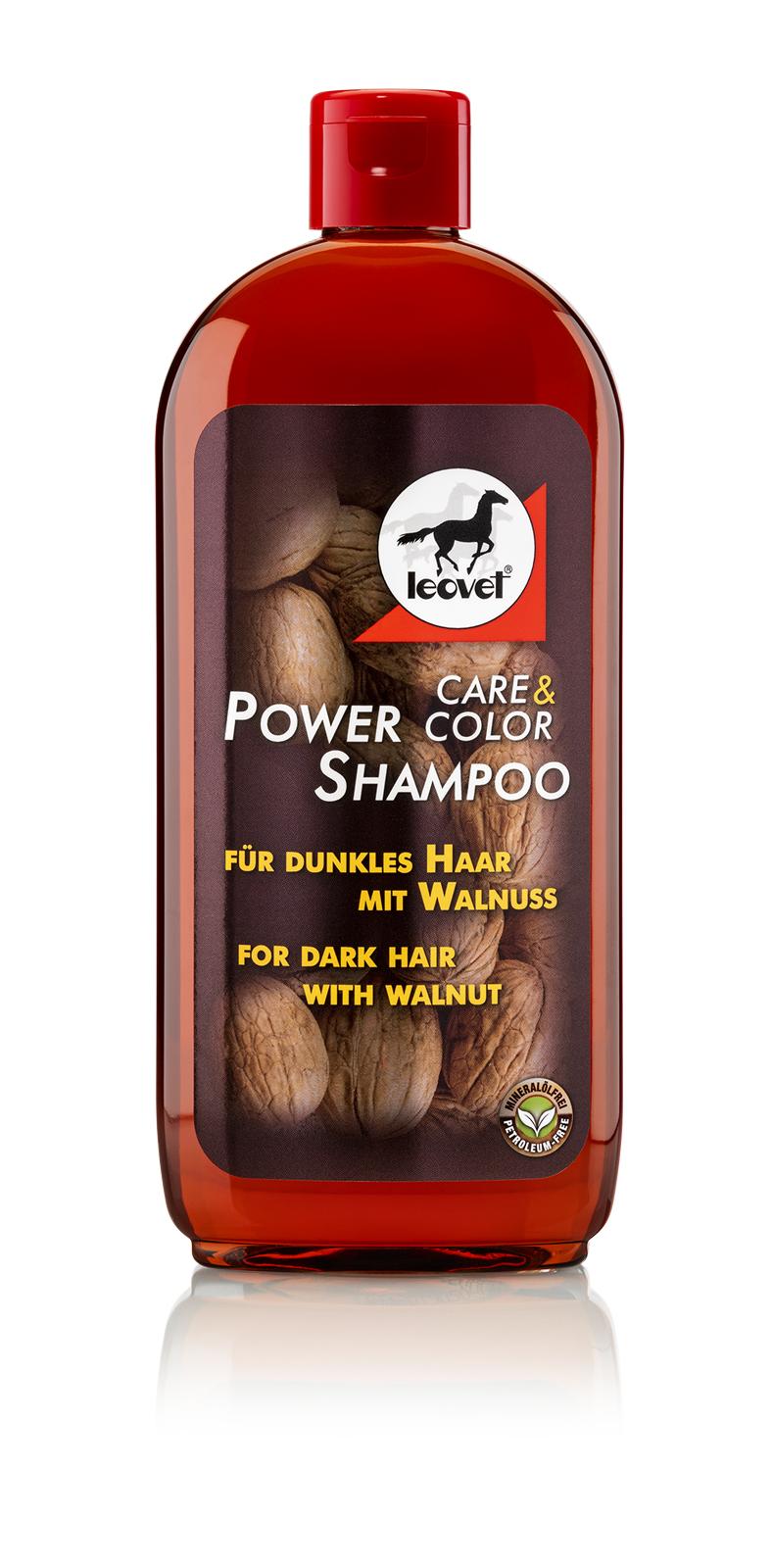 Leovet Power shampoo with walnut for dark horses