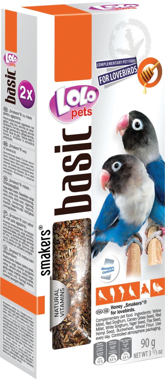 Lolo Pets Frøstænger Dværgpapegøje m. honning