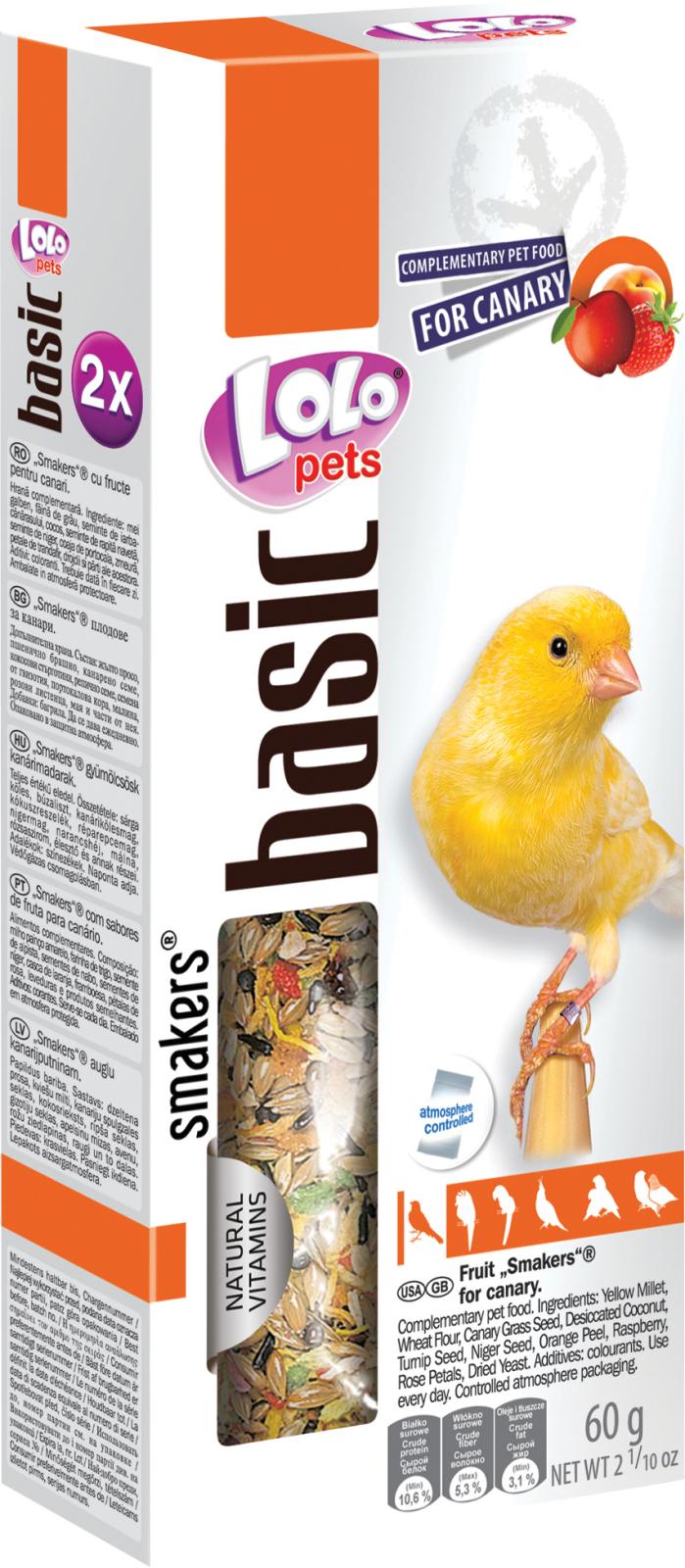 Lolo Pets Frøstænger kanariefugl m. frugt