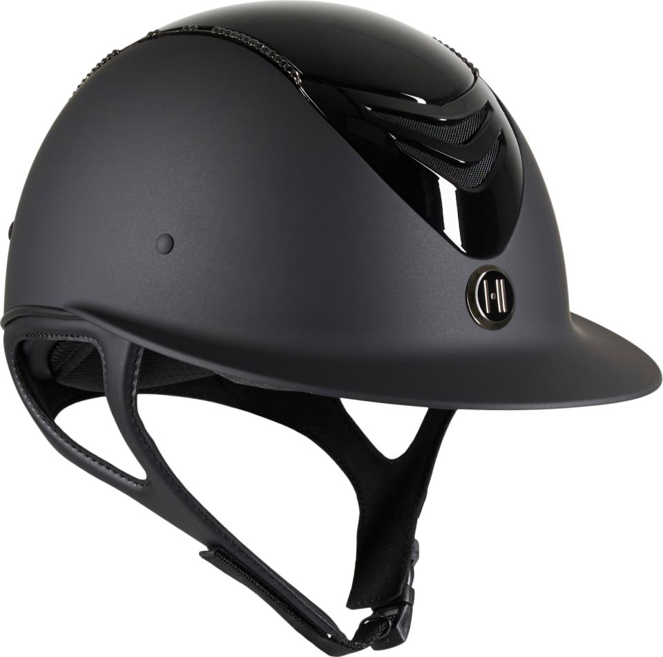 One K Avancé-ridehjelm - glossy top, swarovski pipe