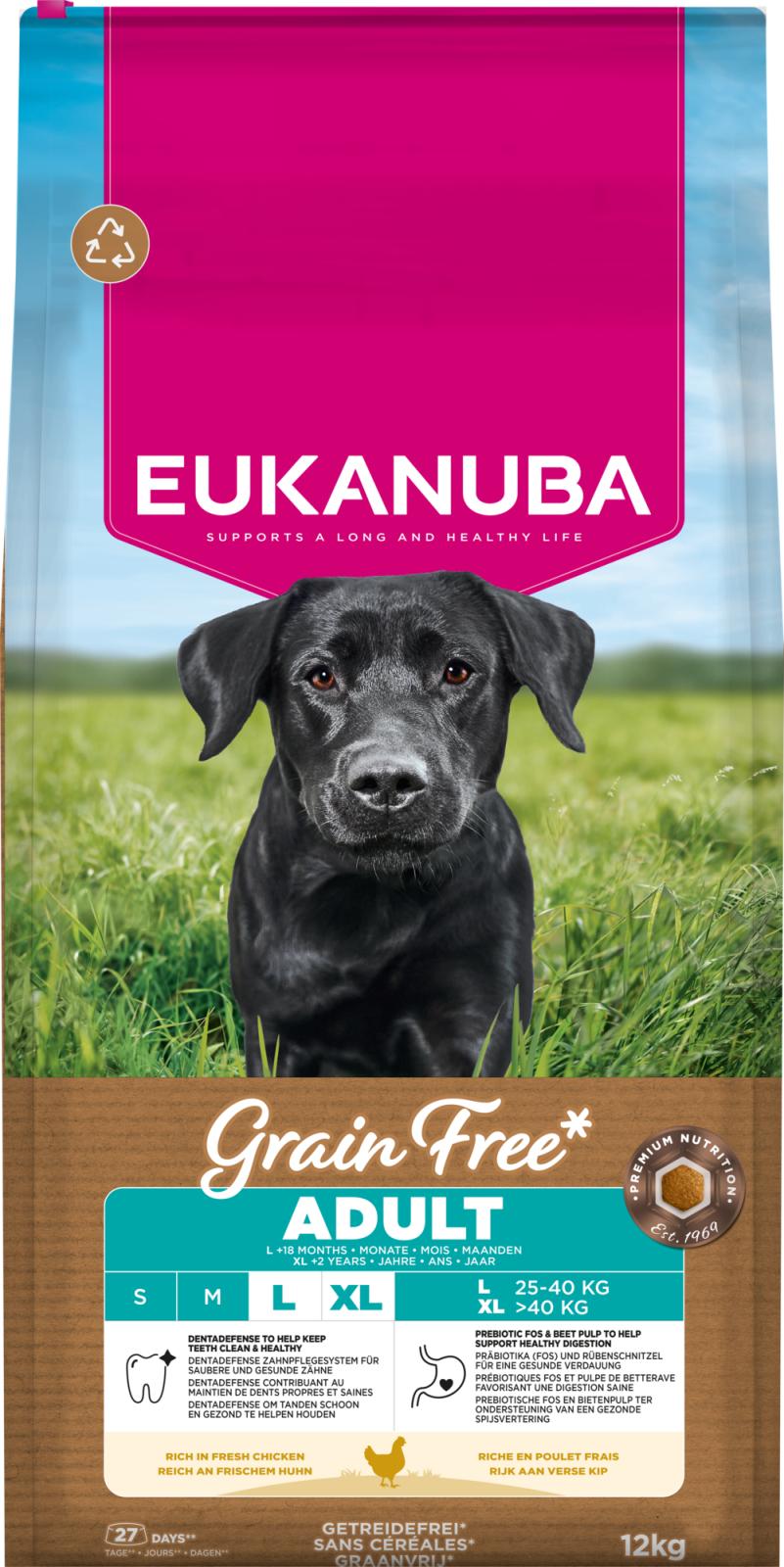 EUKANUBA Adult Large Breed Grainfree kylling