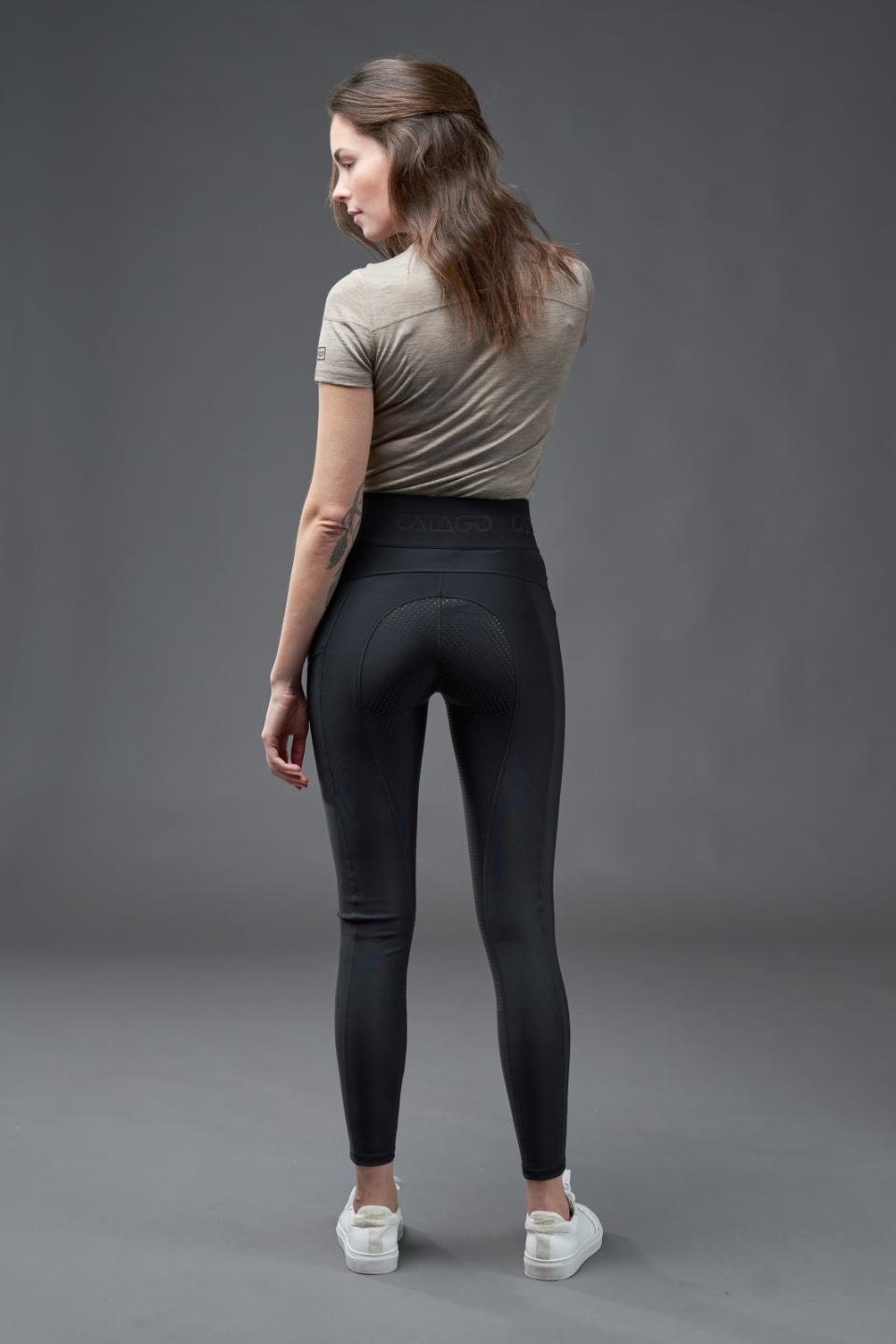 CATAGO Aroy Reitleggins mit hoher Taille Vollbesatz