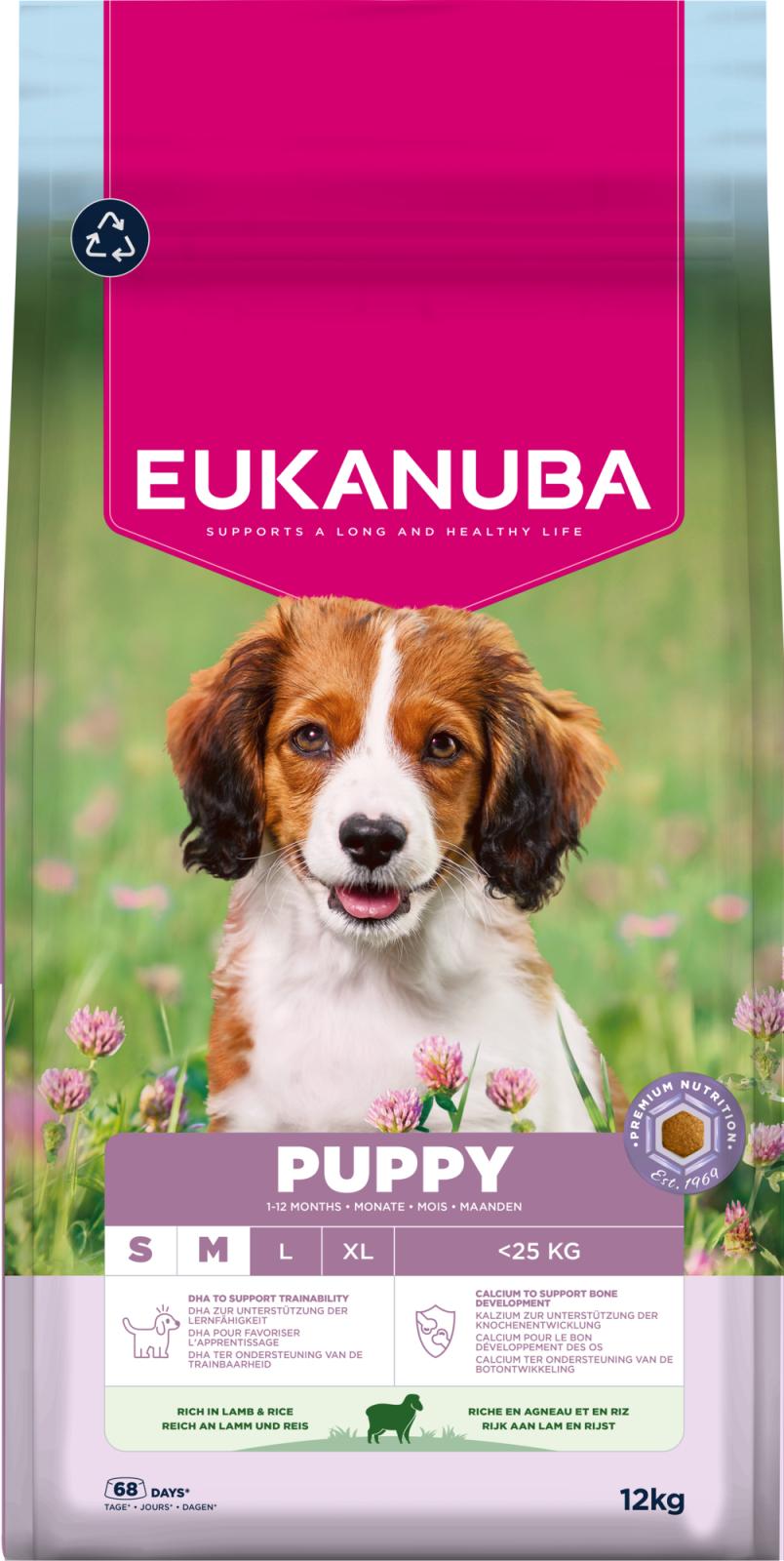 EUKANUBA Puppy Small/Medium Breed Lam & Ris