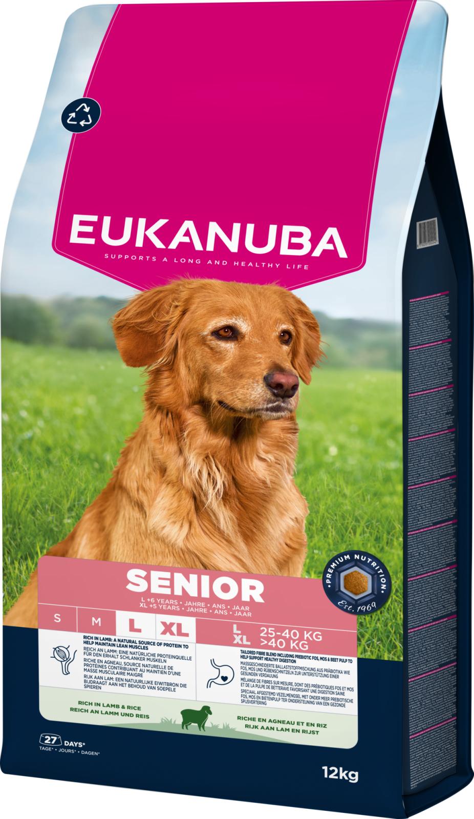 EUKANUBA Senior Large Breed Lam & Ris