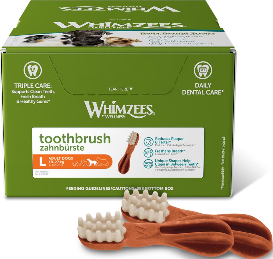 Whimzees Toothbrush Star L til store hunde