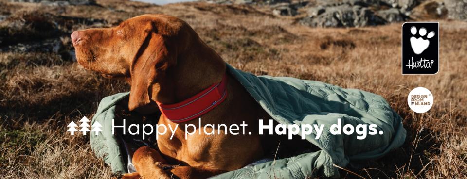 Hurtta Topskilt til Hurtta reol – hund i sovepose