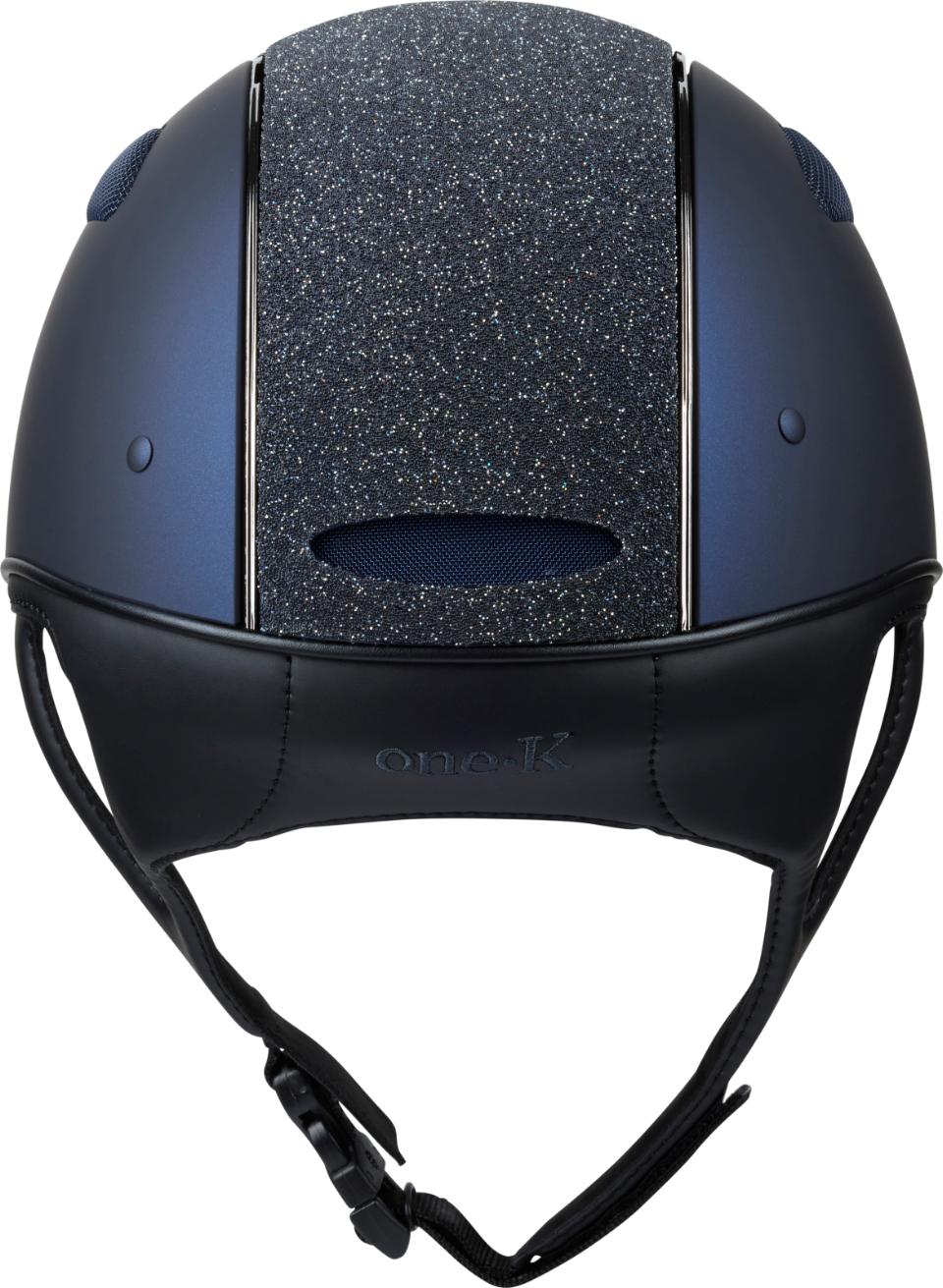 One K Defender Pro ridehjelm - glitter top, krom pipe