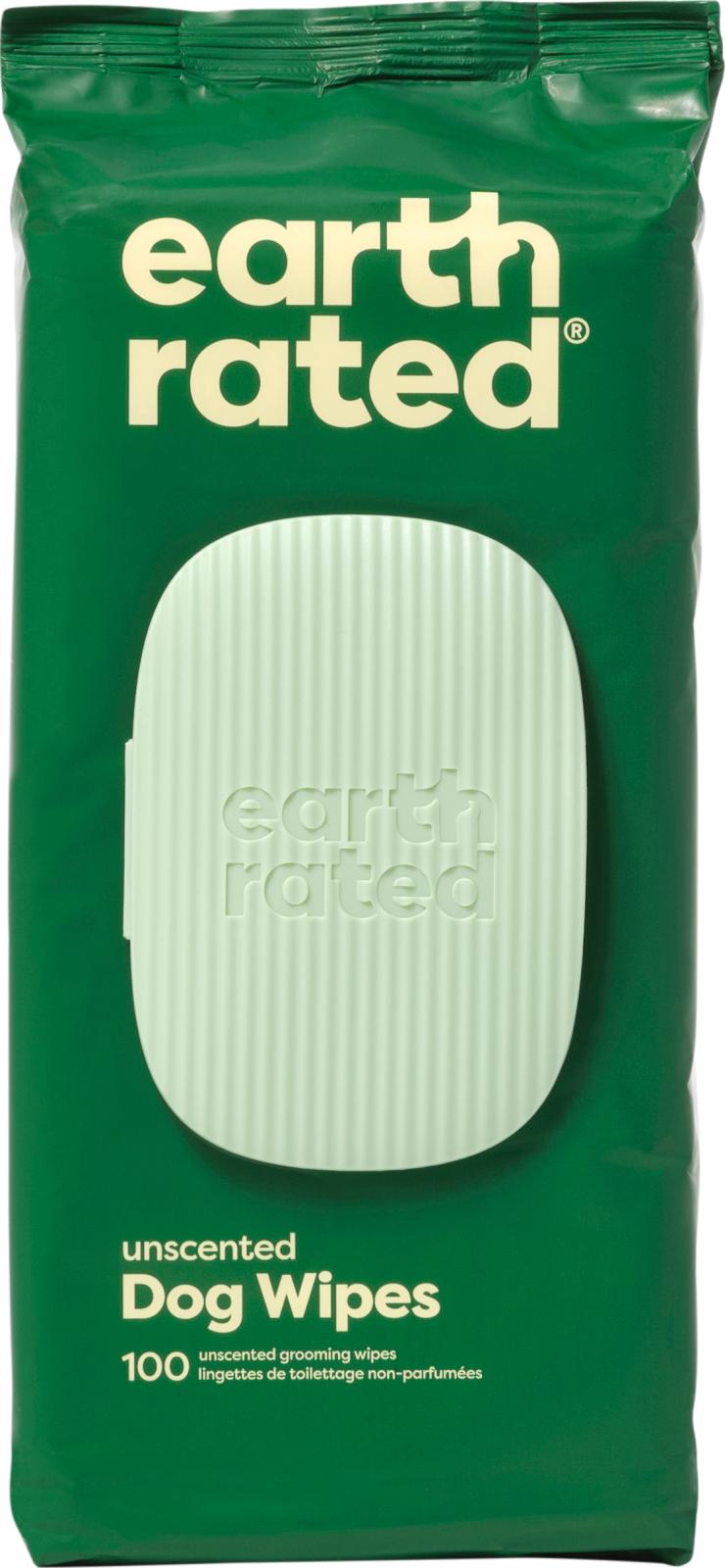 Earth Rated vådservietter, duftfri, 20x20 cm