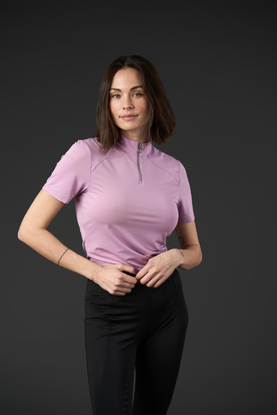 Equipage Hasty kurzärmelige Reitbluse mit Half-Zip