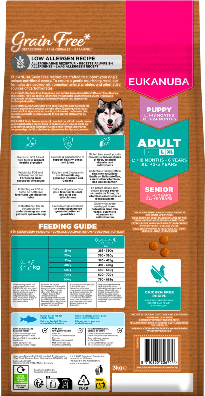 EUKANUBA Adult Large Breed Grainfree Havsfisk